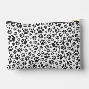 Pochette À Accessoires Poches de chien noir et blanc Poka Dot