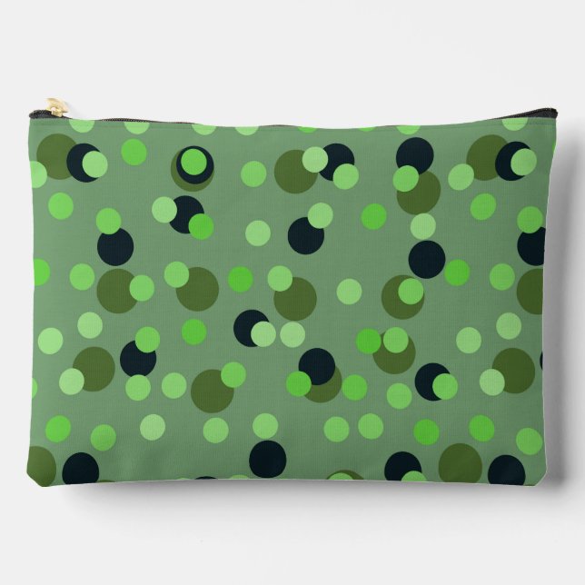 Pochette À Accessoires points verts de différentes nuances (Recto)