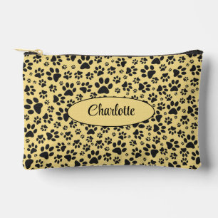 Pochette À Accessoires Pois de chien Polka noir et blanc Point sur la crè