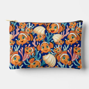 Pochette À Accessoires Poisson clown Dessin animé mignon Famille Sous l'e