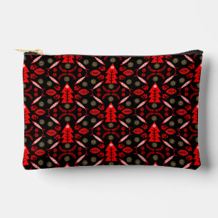 Pochette À Accessoires Poisson d'art populaire nordique