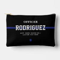 Policier personnalisé Ligne Bleue Mince
