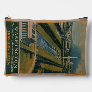 Pochette À Accessoires Poster de voyage vintage Washington DC