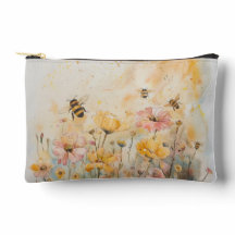 Pouch Accessoire Fleurs et Abeilles