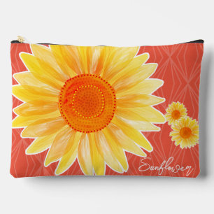 Pochette À Accessoires Pouch Accessoire Tournesol Orange