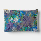 Pouch Accessoires Floraux à Haze Violet