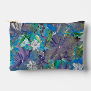Pochette À Accessoires Pouch Accessoires Floraux à Haze Violet