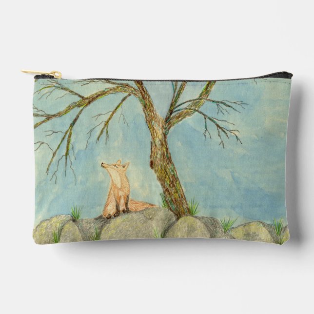 Pochette À Accessoires Pouch de Zipper Fox Daydreaming (Recto)