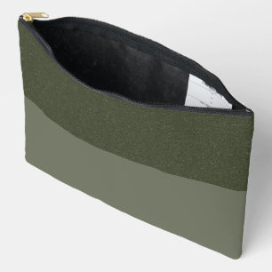 Pochette À Accessoires Poussée personnalisée verte Moss Duo Invertie
