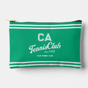 Pochette À Accessoires Preppy Green Tennis Club Custom Crest Party