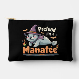 Pochette À Accessoires Prétendre que je suis Manatee Éffrayant Halloween