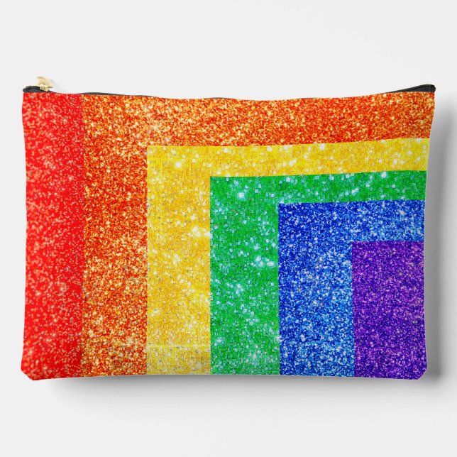 Pochette À Accessoires Pride LGBTQA+ arc-en-ciel (Recto)