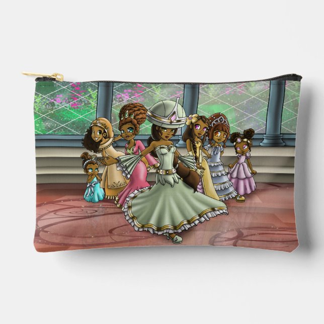 Pochette À Accessoires Princesse afro-américaine (Recto)