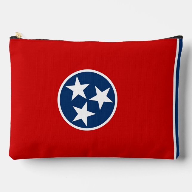 Pochette À Accessoires Print Cut Sew Bag with flag of Tennessee, USA (Recto)