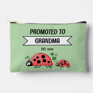 Pochette À Accessoires Promue Grand-mère coccinelles année verte