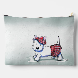 Pochette À Accessoires Rainy Day Westie KiniArt Accessory Pouch