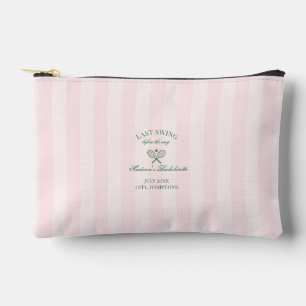 Pochette À Accessoires Raquettes de tennis vertes Shower de mariage rose