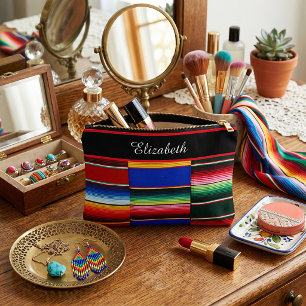 Pochette À Accessoires Rayure de serape personnalisée