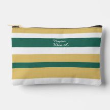 Rayures Harmonieuses Lignes Vert Or Blanc