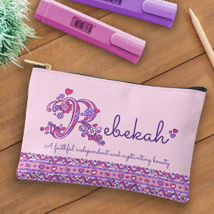 Pochette À Accessoires Rebekah nom commençant par R filles coque crayon