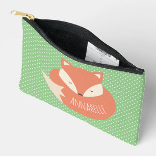 Pochette À Accessoires Renard couché mou personnalisé