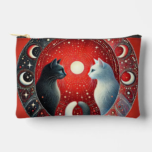 Pochette À Accessoires Représentation artistique de chats Yin et Yang