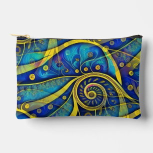 Pochette À Accessoires Résumé Spirales d'énergie - modèle transparent 1