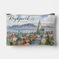 Reykjavik Islande souvenir aquarelle