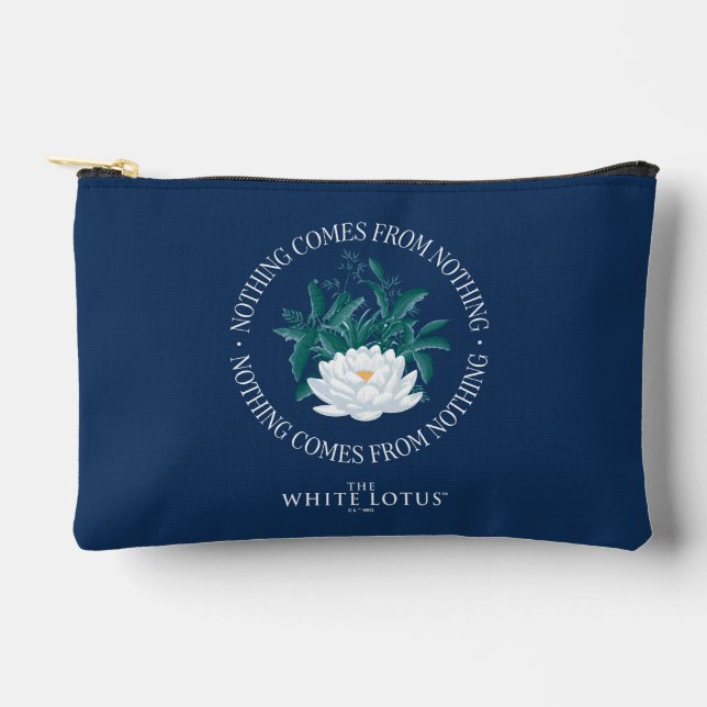 Pochette À Accessoires Rien Ne Vient De Rien - Le Lotus Blanc (Recto)
