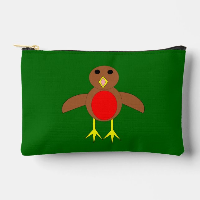 Pochette À Accessoires Robin de Noël (Recto)