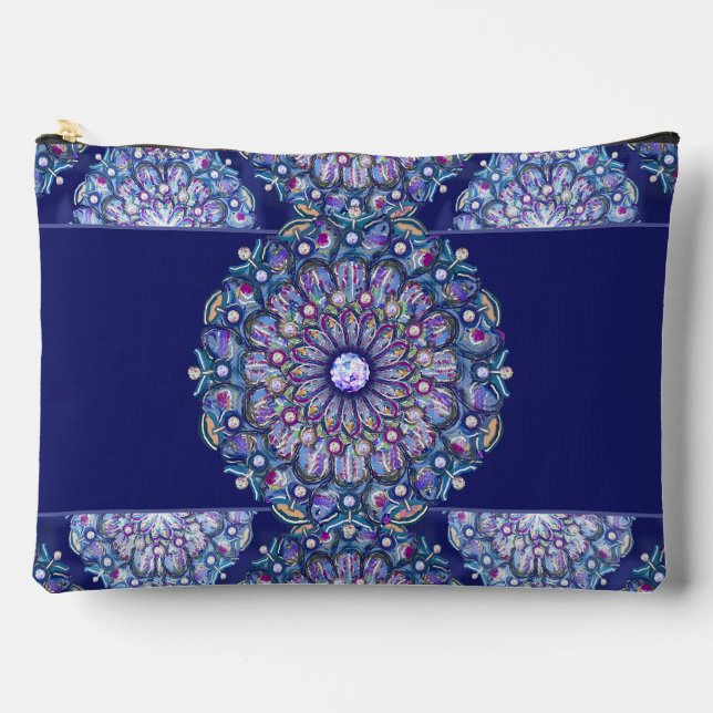 Pochette À Accessoires Rosace bleue (Recto)