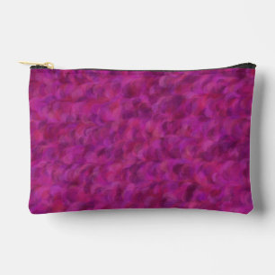Pochette À Accessoires Rose Violet Rouge Abstrait Motif Sans Fin Petit