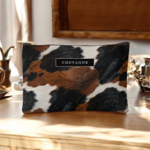 Rustique Motif de la vache blanche de l'Ouest avec