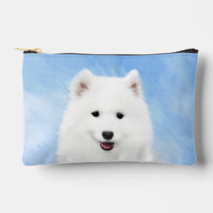 Pochette À Accessoires Samoyed Puppy Peinture blanc mignonne Original Chi