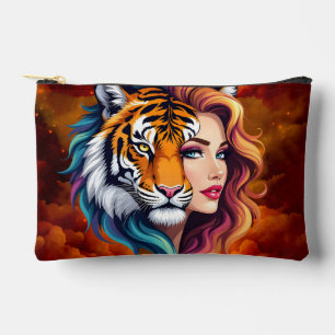 Pochette À Accessoires Sauvage intérieur – Déesse de l'esprit du tigre. 