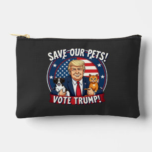 Pochette À Accessoires Sauvez nos animaux de compagnie Votez Trump Pets F