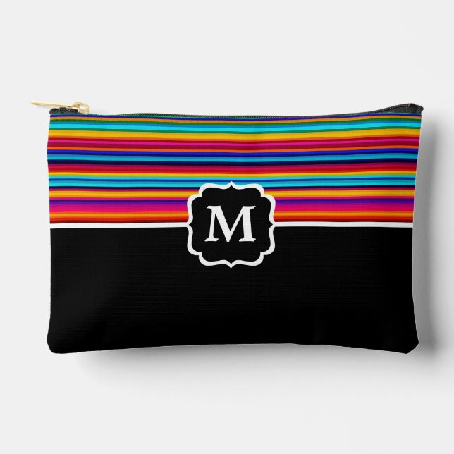 Pochette À Accessoires Serape monogramme triée (Recto)