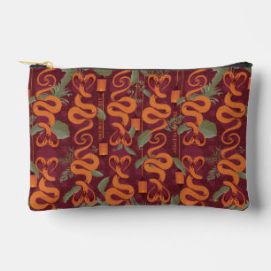 Pochette À Accessoires Serpent Luxe Motif - Le Lotus Blanc