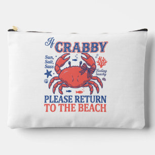 Pochette À Accessoires Si Crustacé S'il Vous Plaît Retournez À La Plage N