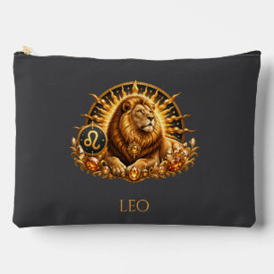 Pochette À Accessoires Signe du zodiaque Lion Personnalisé
