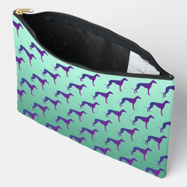 Pochette À Accessoires Silhouette Greyhound (Ouvrir)
