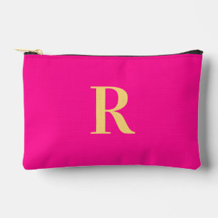 Pochette À Accessoires Simple Monogramme Hot rose