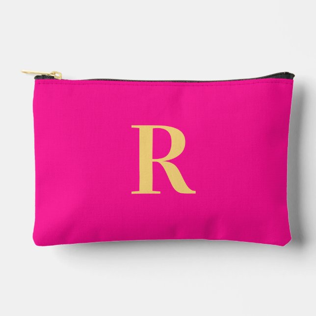 Pochette À Accessoires Simple Monogramme Hot rose (Recto)
