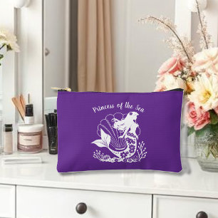 Pochette À Accessoires Sirène hawaïenne Princesse de mer pourpre