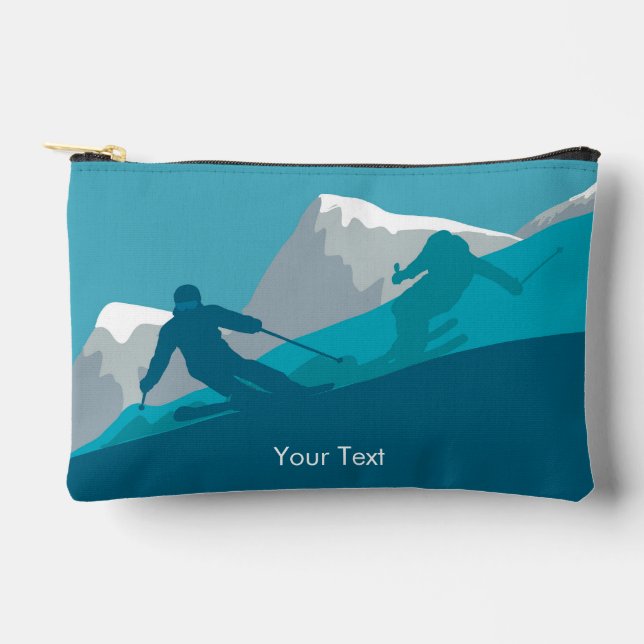 Pochette À Accessoires Skieurs Alpin Ski Personnalisé Petits (Recto)