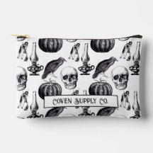 Skull & Witch Zipper Pouch
