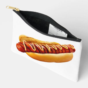 Pochette À Accessoires SlipperyJoe's hot dog ambiance estivale BBQ niché