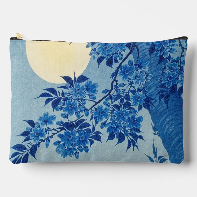 Pochette À Accessoires Soirée Lune Arbre Bleu Lune (Recto)