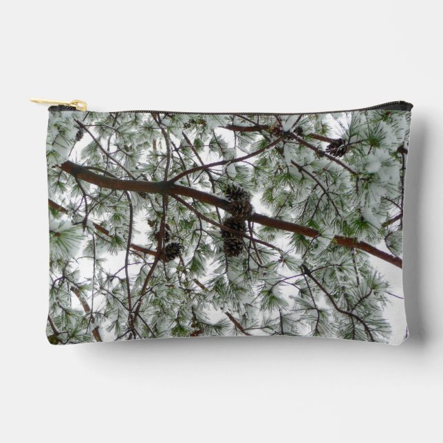 Pochette À Accessoires Sous le pin à neige (Recto)