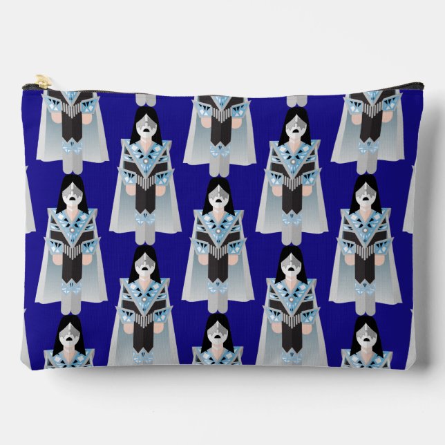 Pochette À Accessoires Space Ace – Patterned Zipper Accessory Pouch (Recto)